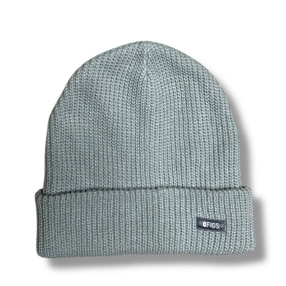 FIGS Beanie Hat Knit Light Green Unisex Scrubs Doctor Nurse Professional OS - Picture 1 of 9